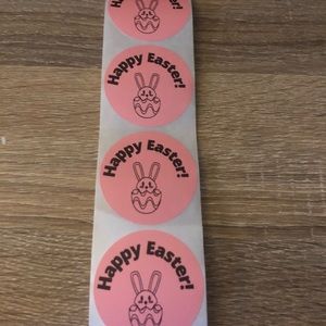 Happy Easter Stickers 100 per Set